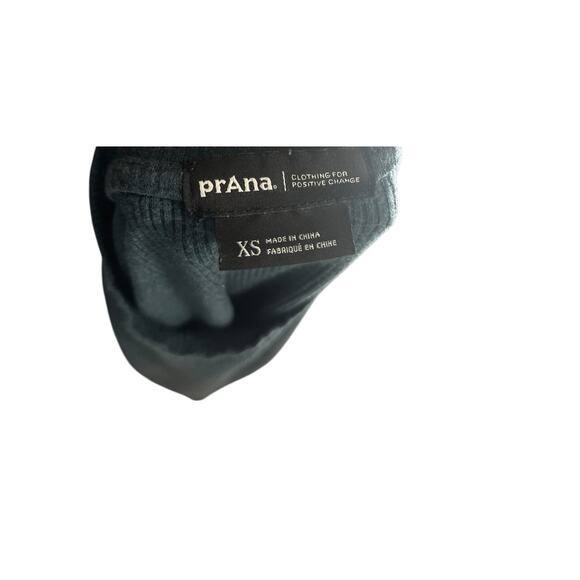 Prana Women’s Foundation Rib Tee Dark Teal XS Green Baby T-shirt Fitted Stretch - Picture 4 of 8